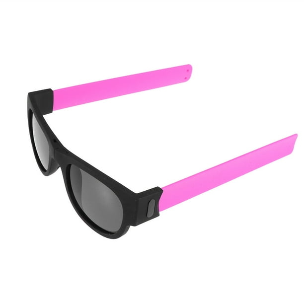EeaseMX Gafas de juguete de moda creativas, gafas de fiesta, accesorios de fotos plegables, gafas para vestido de fiesta (rosa UV400)