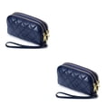 thumbnail image 4 of Minnieouse Carteras de moda para mujer, tarjetero de diseño largo de PU de Color sólido, monedero de bolsillo con tres cremalleras, monedero Type3 NO3, 4 of 6