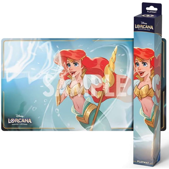Disney Lorcana Winterspell Ariel, Sonic Warrior Playmat