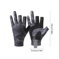 thumbnail image 3 of Weloille Fishing Gloves 1 Pair, Non Slip Cut Resistant Hand Protector, Breathable Quick Drying Outdoor Fishing Accessory, Suitable for Freshwater Saltwater Fishing Kayaking Hiking, 3 of 8