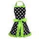thumbnail image 4 of Delantal de mujer, delantal de cocina retro, delantal de cocina, delantal con pechera, delantal de parrilla con presilla Verde, 4 of 6