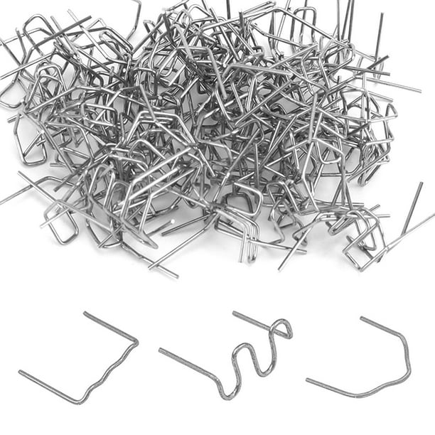 300 piezas de grapas calientes, grapas calientes para soldar plástico, clavo para reparar parachoques, grapas calientes para reparar parachoques de automóvil, grapas calientes para soldar plástico