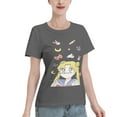 thumbnail image 2 of T-Shirt Basique à Manches Courtes pour Femmes Sailor Moon Lièvre Lunaire, 2 of 6