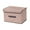 Yellow, variant on Qonioi Cotton Linen Storage Box, Collapsible Cloth Covered Storage Container, Foldable Fabric Storage Bin for Clothing Towels Bedroom Living Room