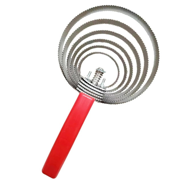 Milaget Reversible Curry Comb with Comfortable Grip Stainless Steel Double Sided Curry 6 Rings
