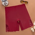 thumbnail image 5 of OIOLOYJM Women's High Waisted Slip Shorts Anti Chafing Cooling Under Dress Shorts Lace Edge Casual Ultra Stretch Yoga Safety Shorts Wine, 5 of 5