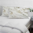 thumbnail image 3 of Golden Marble Pillow Covers, Linen Long Throw Pillow Case, Abstract Modern Minimalist Art Holiday Pillow Protector Decorative Cushion Cover for Living Room/Bedroom 24" x 36", 3 of 8