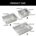 thumbnail image 3 of Stainless Steel Tiramisu Mold Set Nonstick Dessert Mould Cake Pans with Lid Professional Baking Sheet for Home Use, 3 of 8