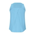 thumbnail image 6 of Womens Tank Tops Workout Tops Athletic Sports Running Tank Mesh Yoga Training Solid Color Tops, 6 of 7