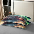 thumbnail image 4 of Erosebridal Train 100% Cotton Comforter Cover Full , Dreamy Aurora Bedding Full Size, 3pcs Reversible (No Comforter), 4 of 6