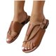 thumbnail image 4 of Mujeres Zapatos de Caminar Crisscross Tanga Sandalias Planas, Zapatos Casuales de las Mujeres Más Tamaño Ligero Playa Verano, 4 of 9