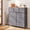 Blue Gray, variant on Nextay 9 Drawers Dresser for Bedroom, Fabric Dresser with Sturdy Steel Frame, Wooden Top & Easy Pull Fabric Bins,Black Wood
