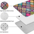 thumbnail image 5 of Multicolor Ethnic Mandala Pattern Bathroom Rugs Sets 3 Piece,Toilet Cover Set,Absorbent Non Slip Bathroom Mats Sets with U-Shaped Contour Rug Toilet Rug Set, 5 of 5