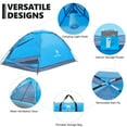 Camel Crown Portable 2Person Survival Tent for Hiking and Backpacking, Lightweight, Waterproof