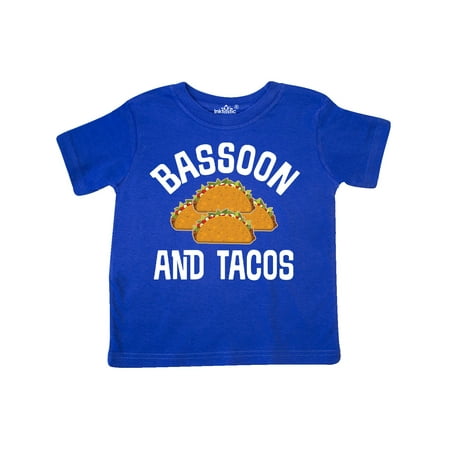 

Inktastic Bassoon And Tacos Funny Gift Toddler Boy or Toddler Girl T-Shirt