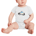 thumbnail image 2 of Cartoon Police Cars Funny Baby Outfits Boy Girl Unisex, 2 of 5