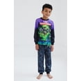 thumbnail image 2 of Monster Jam Grave Digger Pajama Shirt and Pants Sleep Set Tie Dye Toddler to Little Kid, 2 of 5