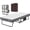 White-38"x75", variant on SOBREMESA 75" x 31" Folding Rollaway Bed for Adults, Foldable Single Size Metal Frame Bed with 5" Foam Mattress, Side Pocket, Space-Saving Design