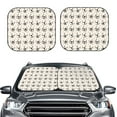 thumbnail image 2 of Naloa DOGS FACE Print 2-Piece Windshield Sunshade,Foldable Car Front Window Sun Shades,for Most Sedans SUV Truck-Medium, 2 of 6