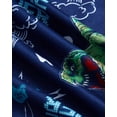 thumbnail image 5 of Quad Seven Boys Pajama Set Breathable Button Down Sleep Shirt and Pajama Shorts Sleepwear Set 2 Piece, 5 of 7
