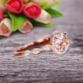 thumbnail image 5 of 1.50 Carat Round Cut Gemstone Morganite Engagemrnt Ring Pink Morganite Ring On 10k Rose Gold Promise Ring, 5 of 6