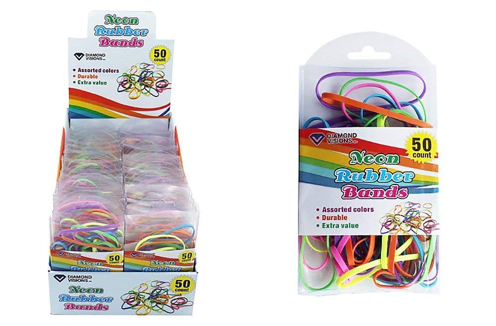 Diamond Visions 111687 Neon Rubber Bands MultiPack 200 Rubber Bands