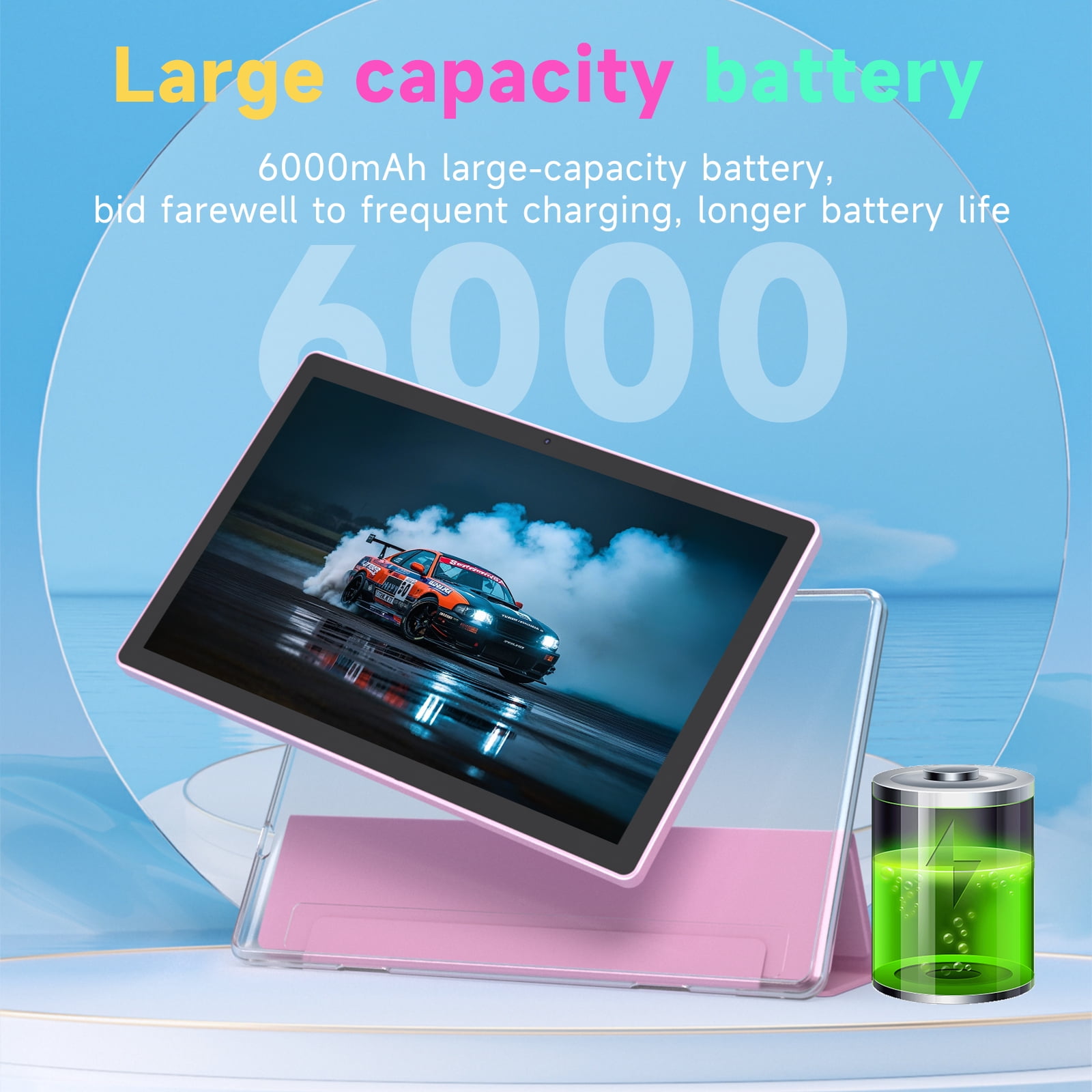 Android 15 Tablet 10 Inch, 20GB RAM+128GB ROM/2TB Expand Tablet, Newest 2 in 1 Tablets with Keyboard Mouse Case Stylus, Quad-core 2.0GHz Processor Tablet, 1280*800 IPS HD Touchscreen, 5G WiFi6 Tablet