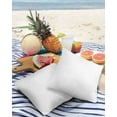 thumbnail image 4 of Outdoor Throw Pillow Cover Minimalist Modern Art Waterproof Cushion Covers 2 Pack Solid Pure White Color Pillow Cases Home Decoration for Patio Garden Couch Sofa, 4 of 7