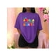 thumbnail image 1 of Letras Playera Blusa Con Estampado De La Abuela Mas Bonita Ropa Para Mujer Color Morado Talla Chica Marca Emil SaEs, 1 of 4