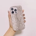 thumbnail image 3 of Funda de teléfono de silicona suave con textura de serpiente elegante y lujosa para iPhone 11 12 13 14 15 16 Pro MAX Plus X XS XR 8 Funda blanca y rosa, 3 of 5