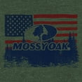 thumbnail image 2 of Junior's Mossy Oak American Flag Landscape Logo Festival Muscle Graphic Tee Royal Pine X Small, 2 of 4