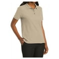 thumbnail image 4 of Mafoose Women's Comfortable Silk Touch Polo Golf Shirt Short Sleeve Stone XL, 4 of 7