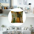 thumbnail image 3 of Jaguar Palm Leaf Linen Throw Pillow Covers Decorative Pillow Cases 18x18 inch Cushion Case Couch Pillows Cover for Sofa Bedroom Living Room Car, 3 of 8