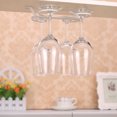 thumbnail image 4 of relayinert Wine Glass Holder Replacement 4 Hooks Anti-rust Frosted Kitchen Rack White, 4 of 6