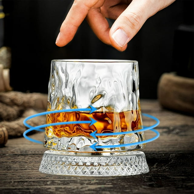 Aparatos de cocina, Accesorios de cocina, Utensilios de cocina, Utensilios de cocina Vaso de whisky giratorio de cristal Vaso de agua