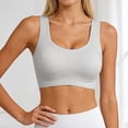 thumbnail image 2 of Alun Invisible Lift No Underwire Bras Wireless Stretch Solid Color T-Shirt Bra for Women Everyday Comfort Lightweight & Breathable Leisure and Sports Bralettes Grey M, 2 of 7