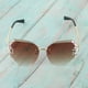 thumbnail image 4 of anteojos terre mujer, vidrio brillante, lente cortada, protección 400, anteojos terre marrón Yuyangstore gafas de sol de gran tamaño, 4 of 8