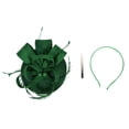 thumbnail image 2 of Serre-tête à Moins de 10 $ Vert Fait à la Main Pince à Cheveux pour Femmes Plume Mariage Décontracté Fascinateur Accessoires de Tête, 2 of 4