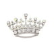 thumbnail image 1 of Brillante Moda Reina Diamante Diamante de Imitación Broches Alfileres Plata, 1 of 5
