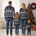 thumbnail image 2 of Matching Family Christmas Pullover Sweaters Long Sleeve Snowflake Crewneck Knitted Pullover Tops, 2 of 9