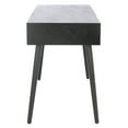 thumbnail image 3 of SAFAVIEH Remy Mid-Century 1 Drawer Writing Desk, Black, 3 of 14