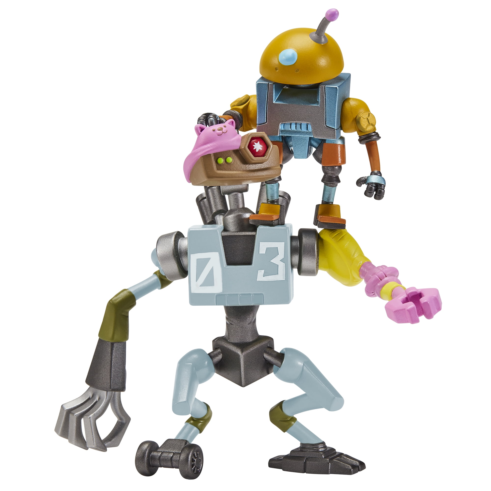Tales of Teenage Mutant Ninja Turtles: Mutations Mix and Match 4.5” Mechazoid 03 and Mini Mech Basic Action Figure by Playmates Toys