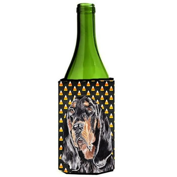 Coonhound Halloween Candy Corn Wine bottle sleeve Hugger