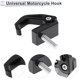 thumbnail image 5 of Gancho colgante ajustable para motocicleta cuadrado con ranura, soporte para casco de motocicleta, bolsa de equipaje para scooters y bicicletas, negro, negro, longitud de 42mm, 5 of 7