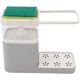 thumbnail image 1 of SJsee Dispensador de jabón, dispensador de jabón y soporte para esponja para fregadero, dispensador de jabón y utensilios de cocina (gris) Sailing Electrónica, 1 of 5
