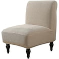 thumbnail image 1 of Housse de chaise sans accoudoirs extensible, Beige, 1 of 5