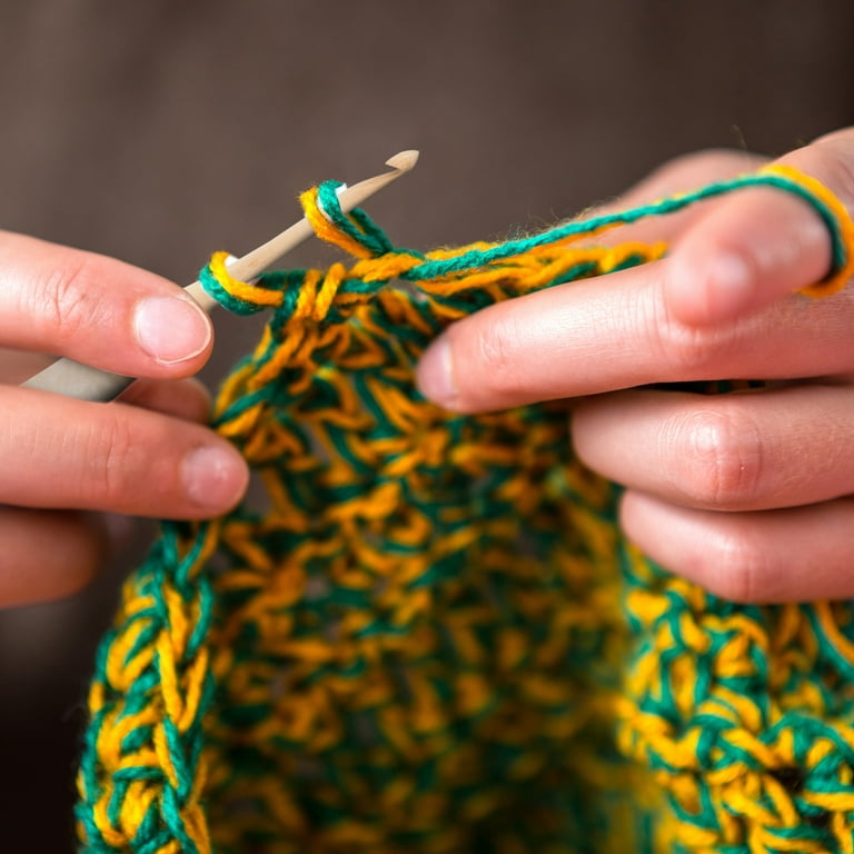 Ommi Ergonomic Handle Crochet Hooks, Handcrafted 7'' Crochet Hook, Knitting Needle, Craft Yarn Weave