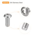 thumbnail image 4 of 1/4-20x5/8" Button Head Socket Cap Screws, 50 Pack 304 Stainless Steel Screws, 4 of 5