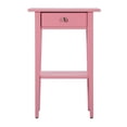 thumbnail image 3 of Pemberly Row Modern / Contemporary 1 Drawer Nightstand in Pink, 3 of 7
