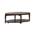 thumbnail image 4 of Bowery Hill Table Basse Ovale Contemporaine en Brun, 4 of 9